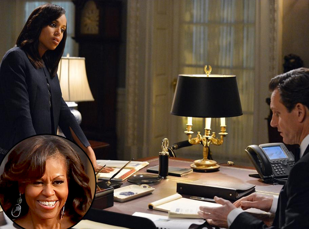 Michelle Obama, Kerry Washington, Scandal, Favorite TV Shows Michelle Obama, Kerry Washington, Scandal, Favorite TV Shows